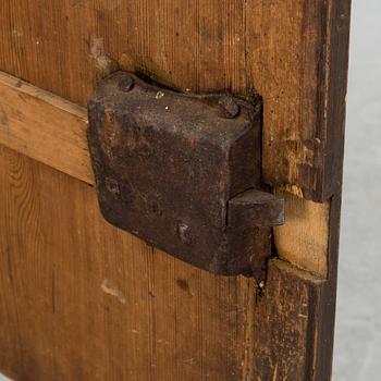 A hanging folk art cabinet from Rättvik Dalarna. Dated 1780.