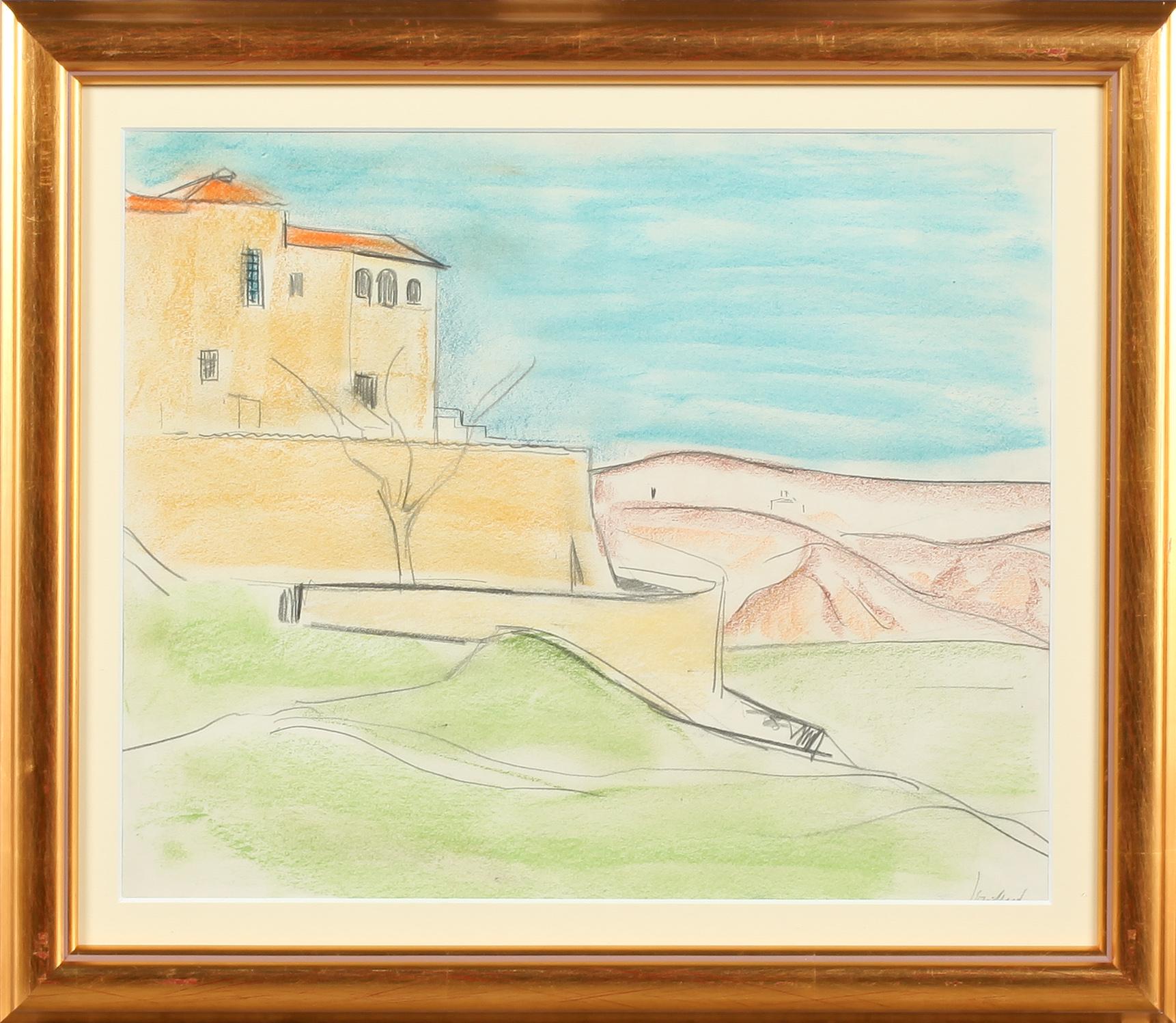 JOHN JON-AND, pastell, signerad.