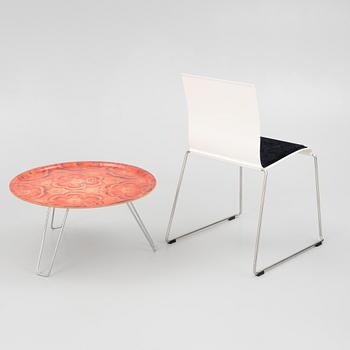 Fredrik Mattson, & Stefan Borselius, stolar, 4 st."Sting", samt bord "Occhio" Blå Station, 2000-tal.