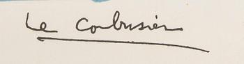 Le Corbusier, färglitografi, signerad i trycket samt monogramsignerad och daterad 17-2-63 i trycket.