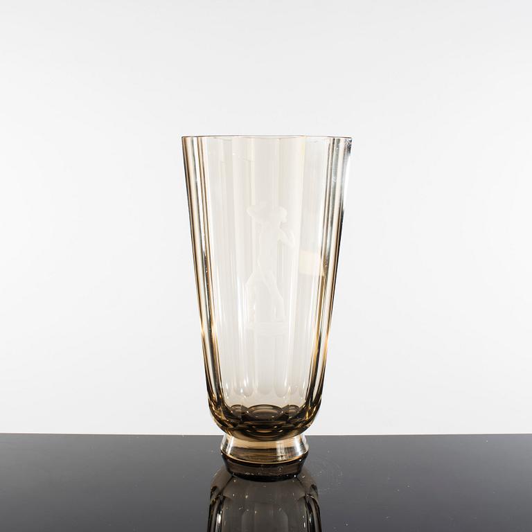 SIMON GATE, vas, glas, Orrefors 1938.