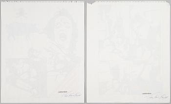 Carsten Regild, teckningar, 2 st.