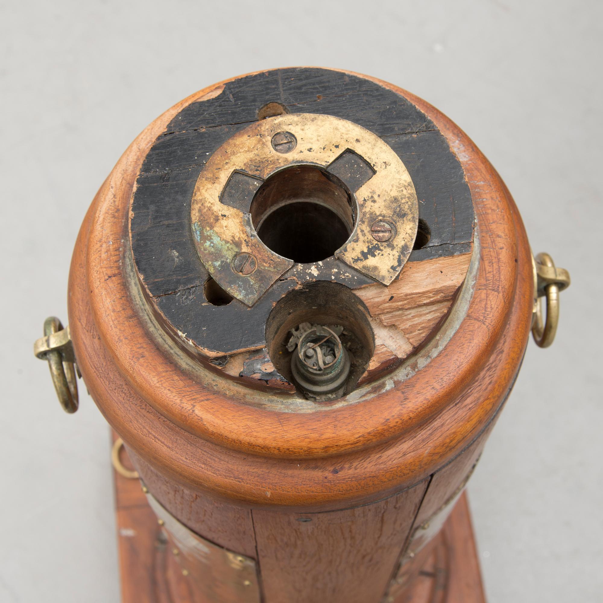 Ship's binnacle with compass, England early 20th century. Husun.