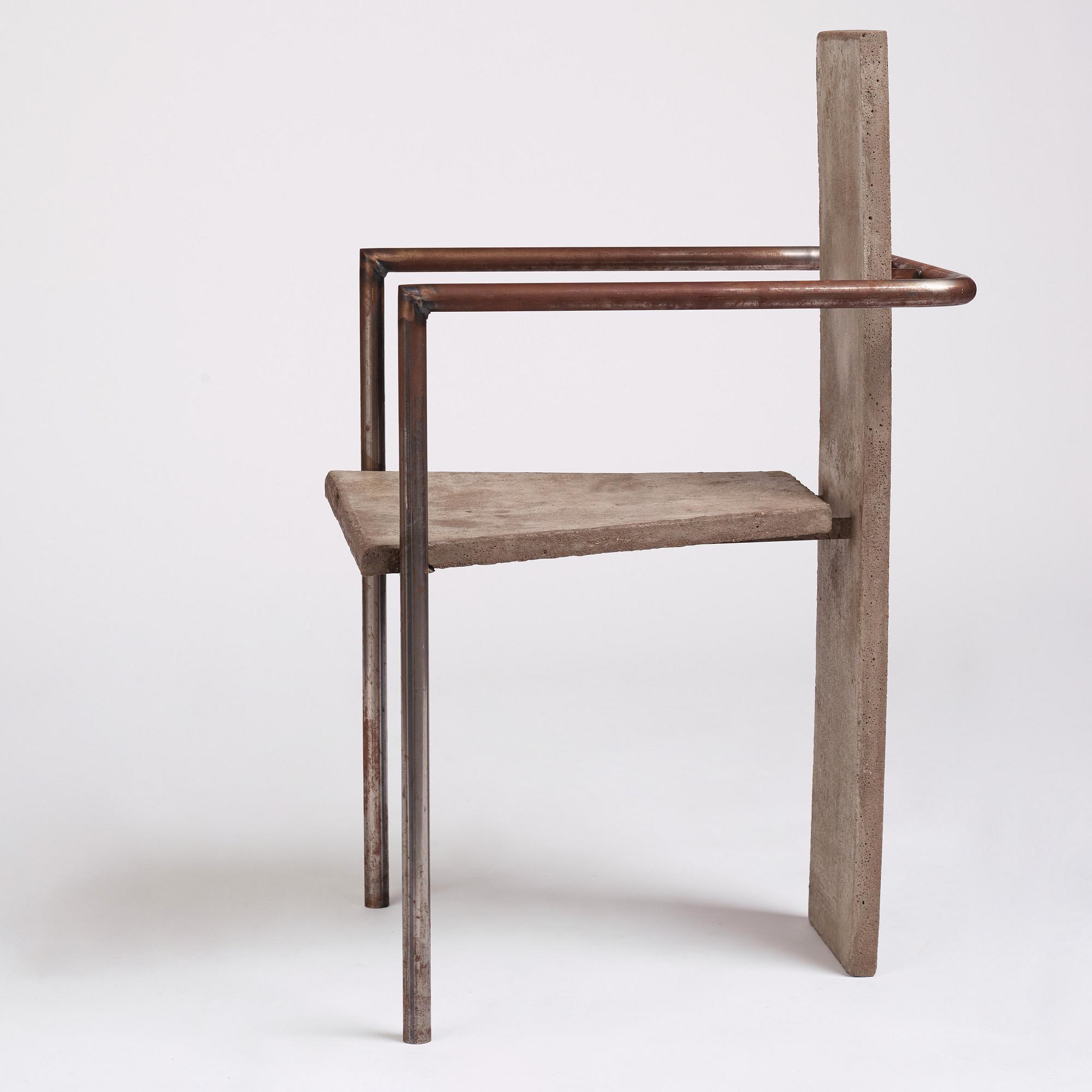 Jonas Bohlin, "Concrete", karmstol, ed. 35/100, Källemo, Värnamo 1981.