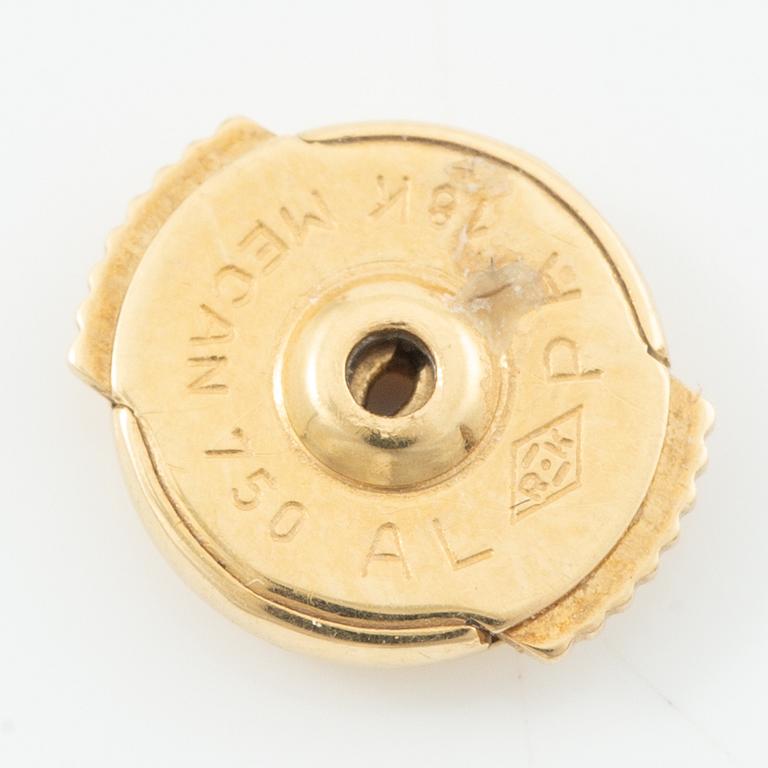 Cartier, earrings, a pair, "Trinity" 18K gold with round brilliant-cut diamonds.