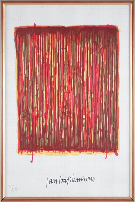 JAN HÅFSTRÖM, färglitografi. Sign o numr 222/270. Dat 1990.