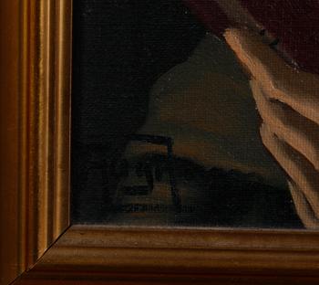 OKÄND KONSTNÄR, olja på duk, 1900-tal, sign.