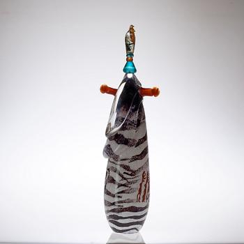 Kjell Engman, A unique Kjell Engman glass sculpture, Kosta Boda 1994.