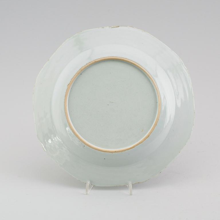 TALLRIK, porslin, Kina, Qianlong 1736-1795.