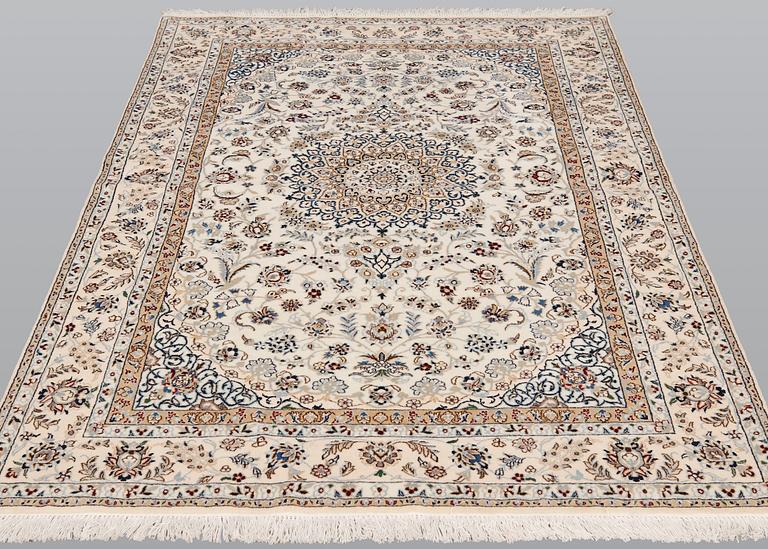 A rug, Nain Part Silk, sk 6 LAA, 179 x 123 cm.