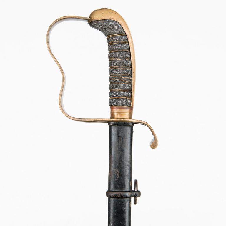 A Bavarian model 1855 infantry officer's sword.