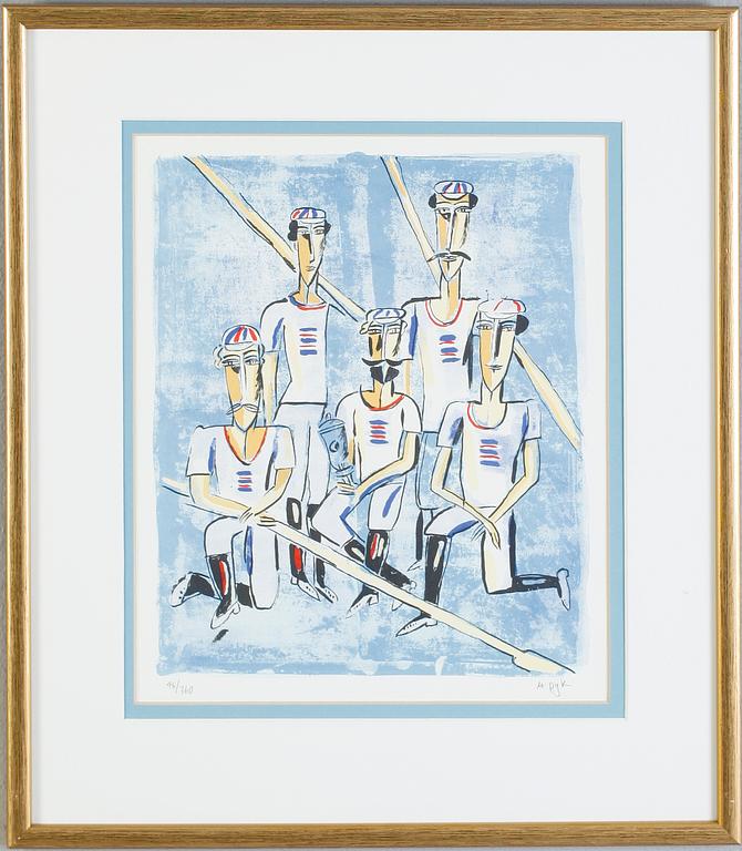 MADELEINE PYK, färglitografi, signerad och numrerad 46/360.