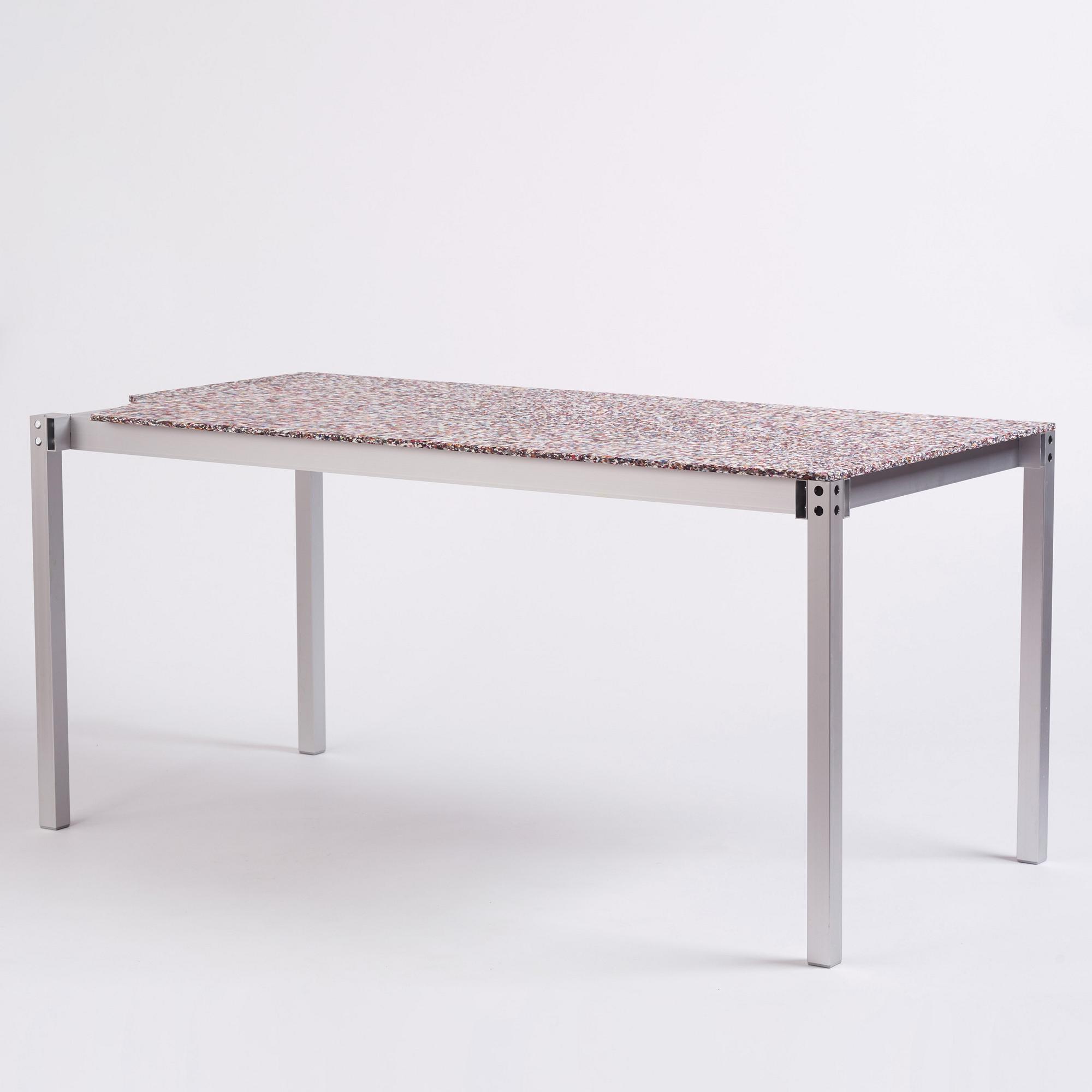 Fredrik Paulsen, a unique table, "Desk One, Broken Smiles", JOY, 2024.