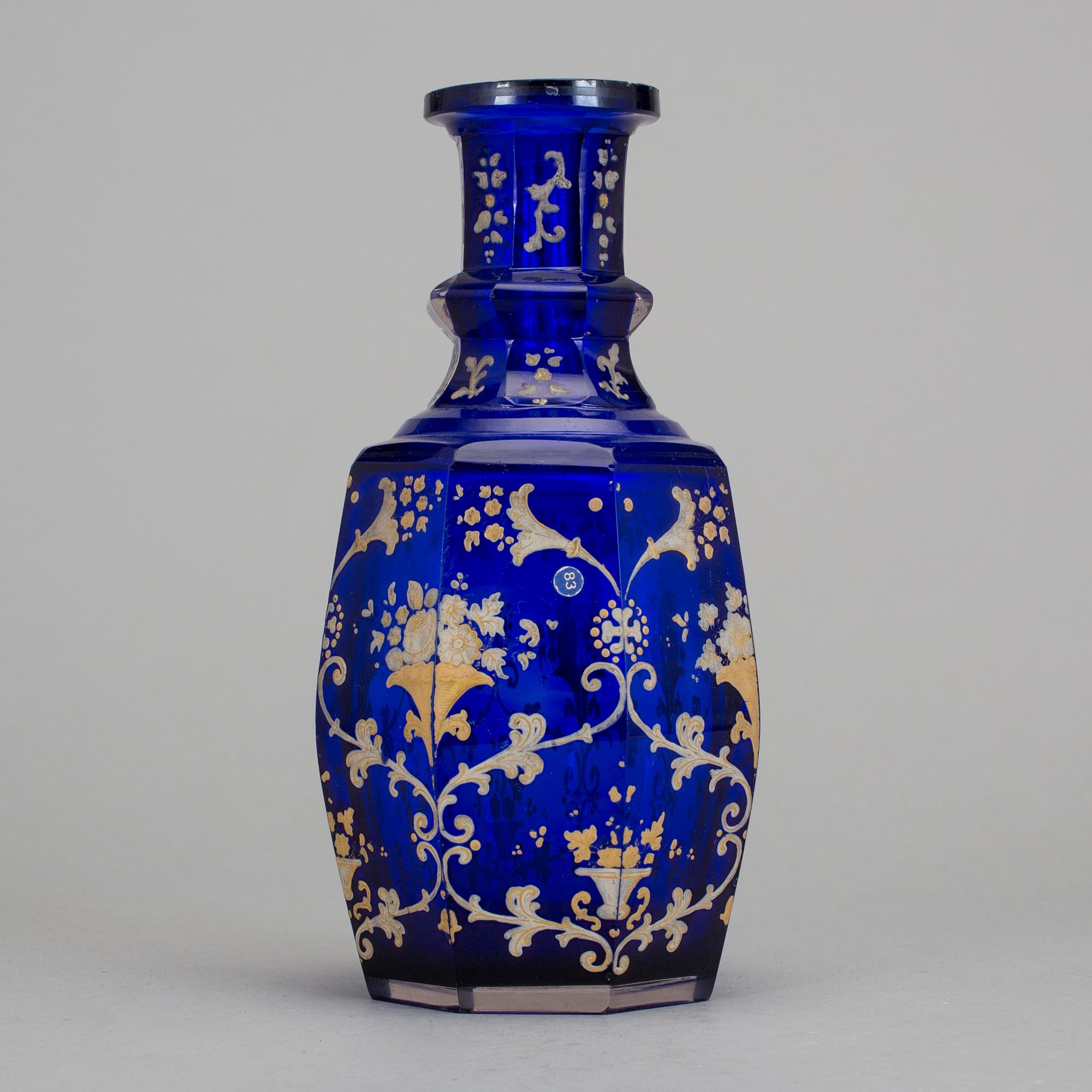KARAFF, glas. Böhmen, omkring 1800-talets mitt.