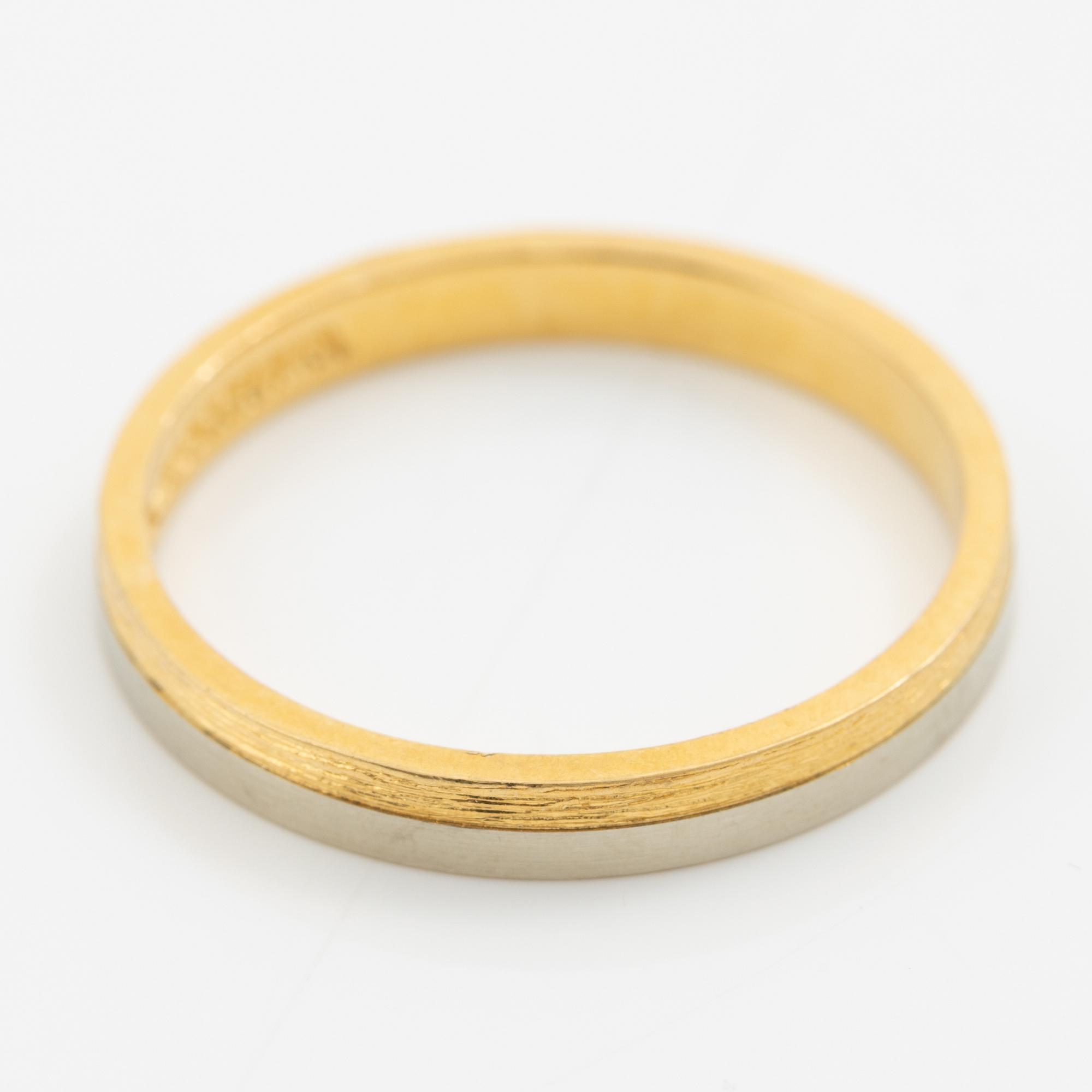 Lapponia, ring 18K gold and white gold, Finland 1978.