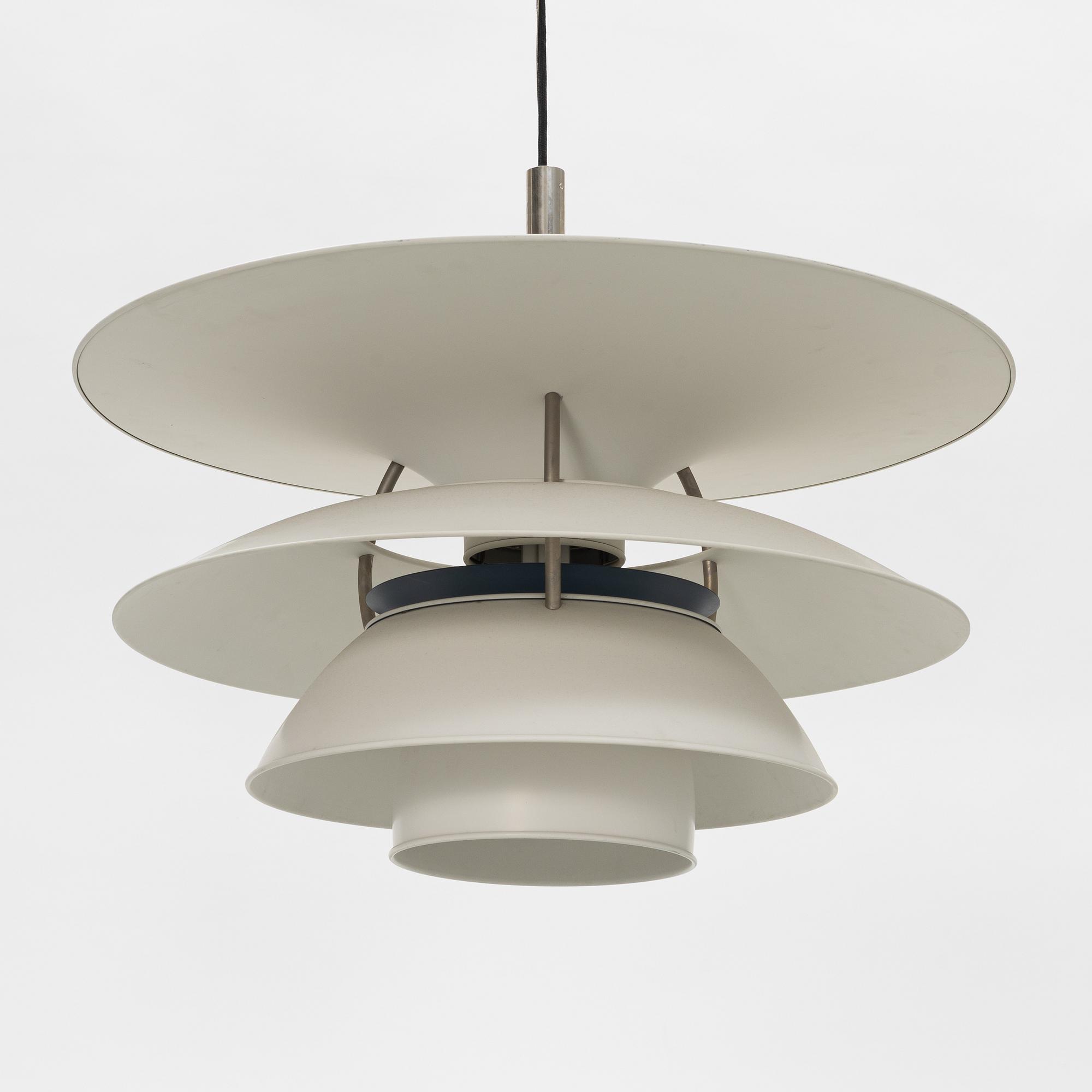 Poul Henningsen, a 'Charlottenborg PH 6 ½-6' ceiling lamp, Louis Poulsen, Denmark.