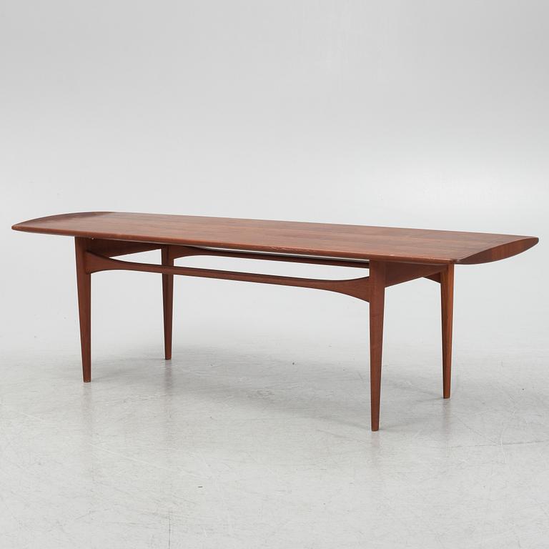 Tove & Edward Kindt-Larsen, a teak coffee table, FRance & Daverkosen, Denmark, 1950's/60's.