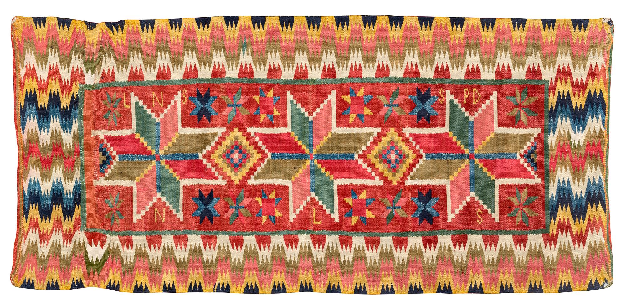 Åkdyna, rölakan, ca 108,5 × 50 cm, Oxie härad, signerad LNS SPD NLS, från omkring 1800-1825.