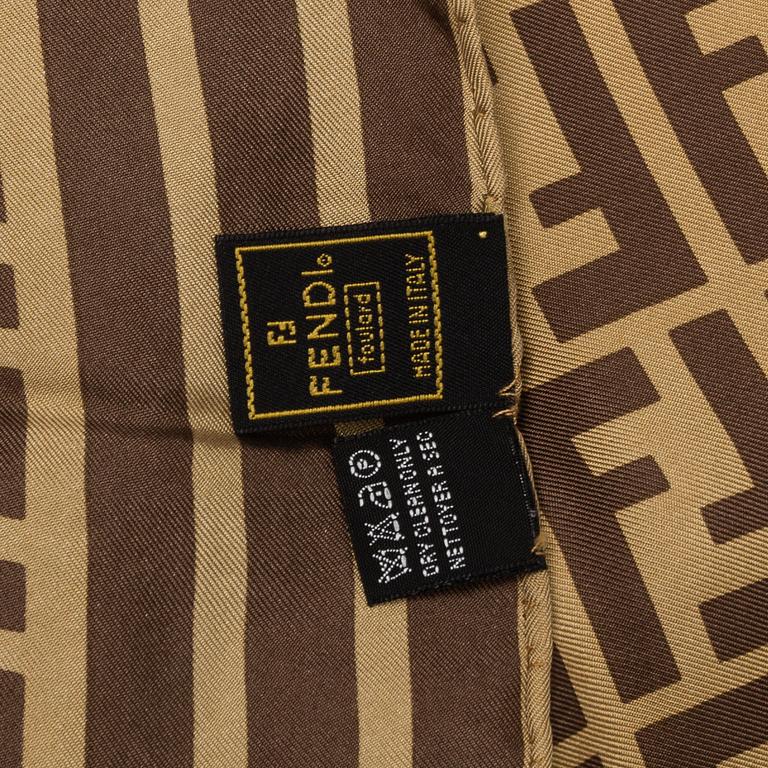 FENDI, a silk scarf.