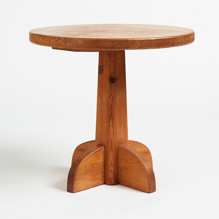 Axel Einar Hjorth, a stained pine "Lovö" table, Nordiska Kompaniet, Sweden 1930's.