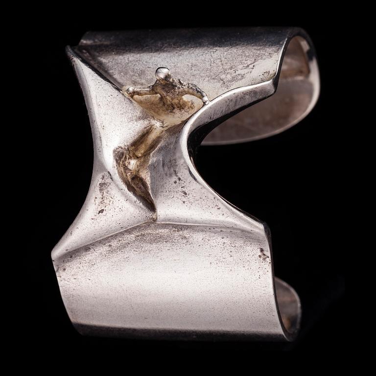 ARMRING, "Mannen från Mercurius" sterling silver, Björn Weckström Lapponia 1971.