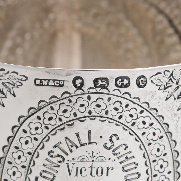Horace Woodward & Co, bägare, sterlingsilver, Birmingham, England 1877.