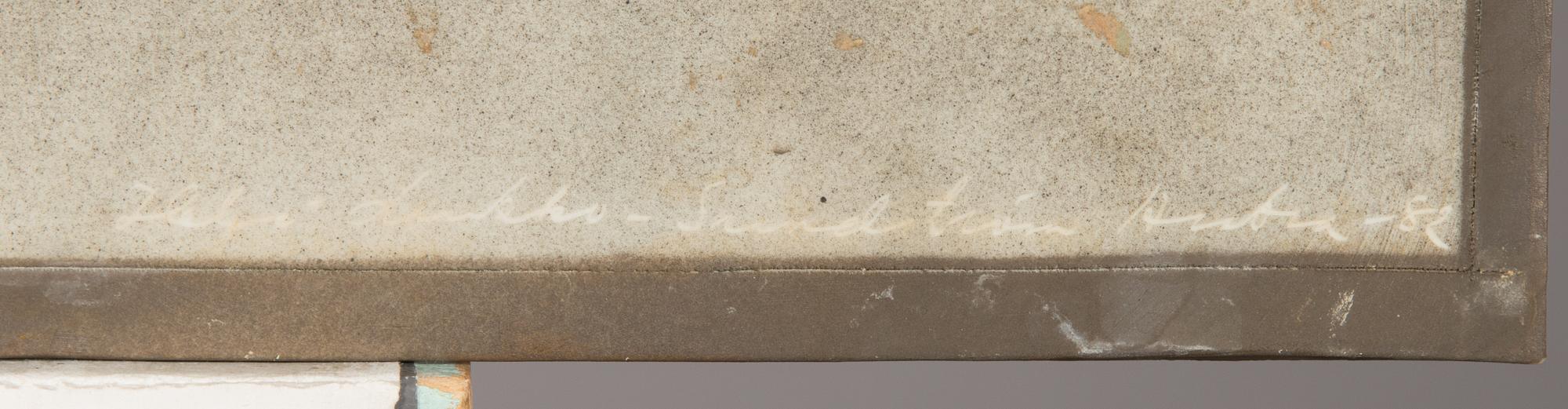 Heljä Liukko-Sundström, unik relief, keramik, signerad Heljä Liukko-Sundström Arabia -82.