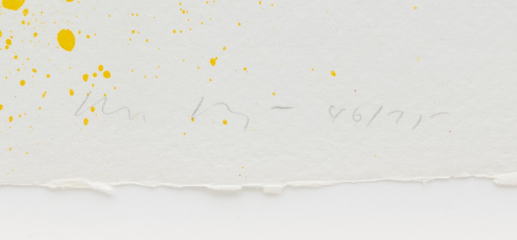 Jim Dine, "Kansas City There I Was" - From the "Oo La La" portfolio - collaboration with Ron Padgett.