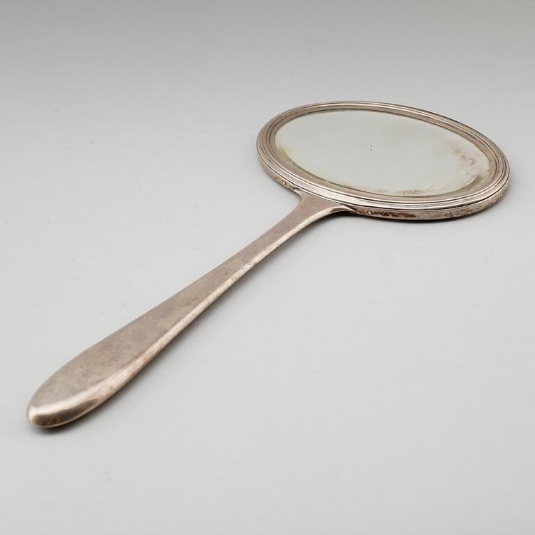 HANDSPEGEL, silver, G.A.B, 1919.