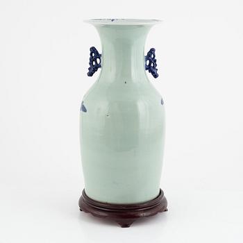 Floor vase, China, circa 1900, porcelain.