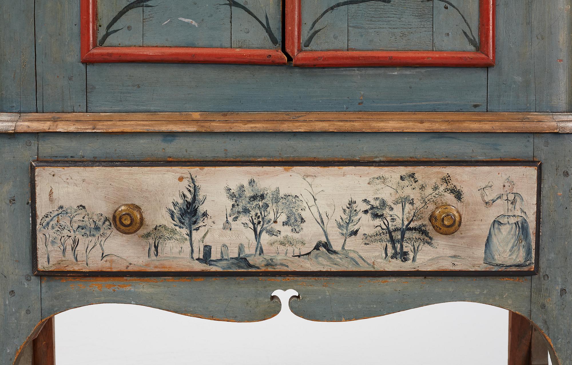 Skåp, allmoge, Jämtland, daterat 1778.