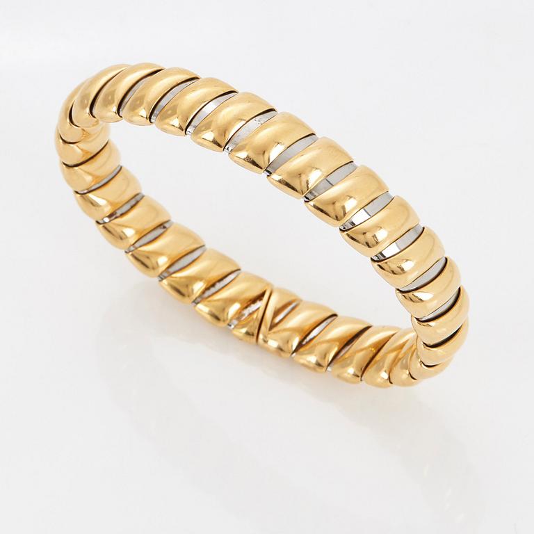 Bulgari armring 18K guld och stål.