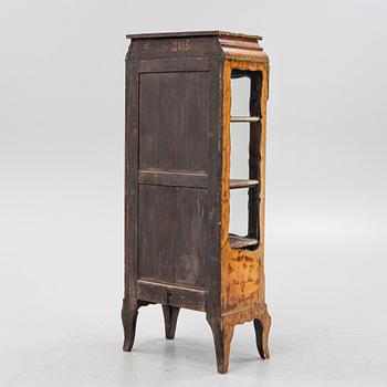 A 19th century, Rococo style display cabinet.