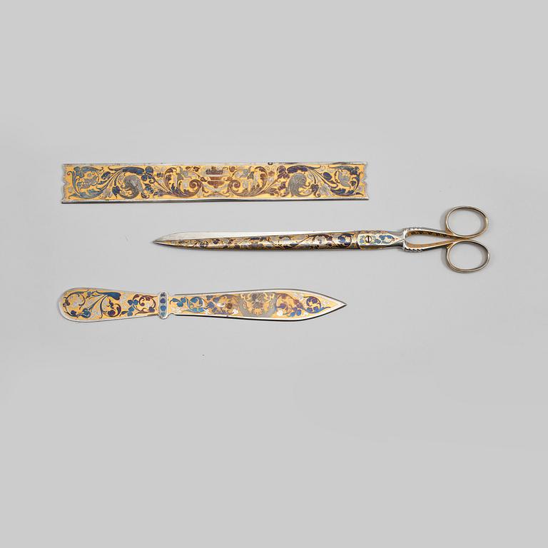 SAX, LINJAL och BREVKNIV, Frans Nyzell, Eskilstuna, 1900-talets början.