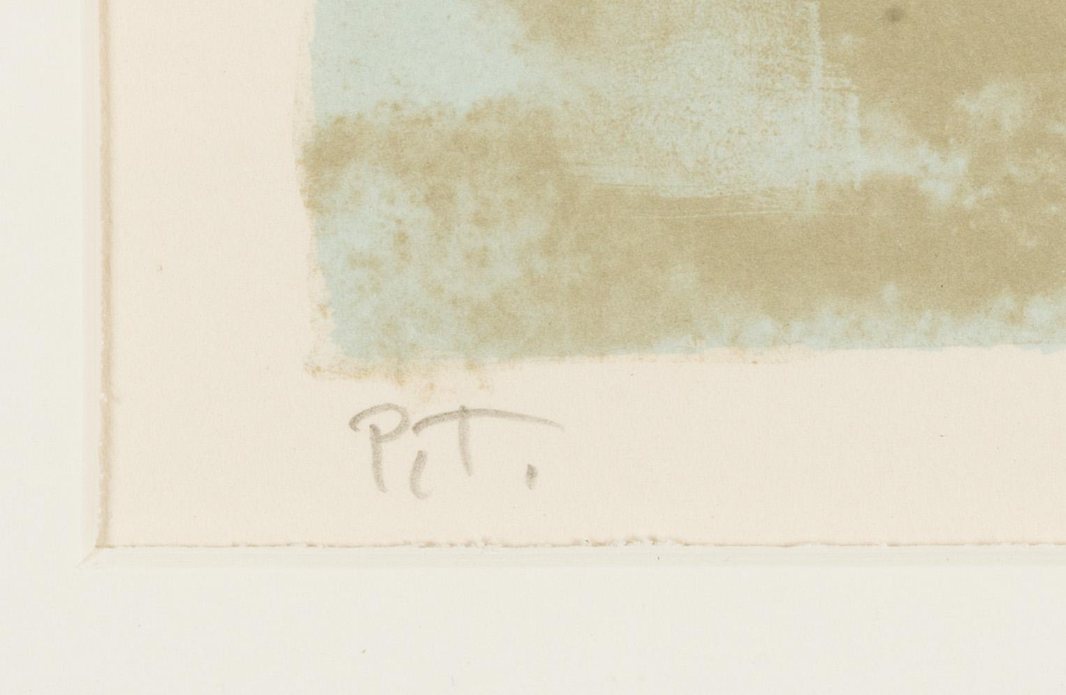 Philip von Schantz, färglitografi, 1992, signerad PT.