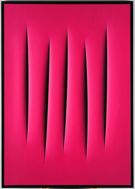 Ralf Arzt, "Trompe l'oeil Hommage à Fontana 2.0 IX".