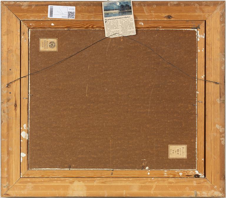 Lindorm Liljefors, Vinterbild med timmerkörare.