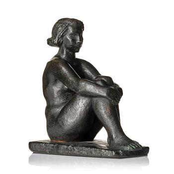762. Bror Hjorth, Seated girl.