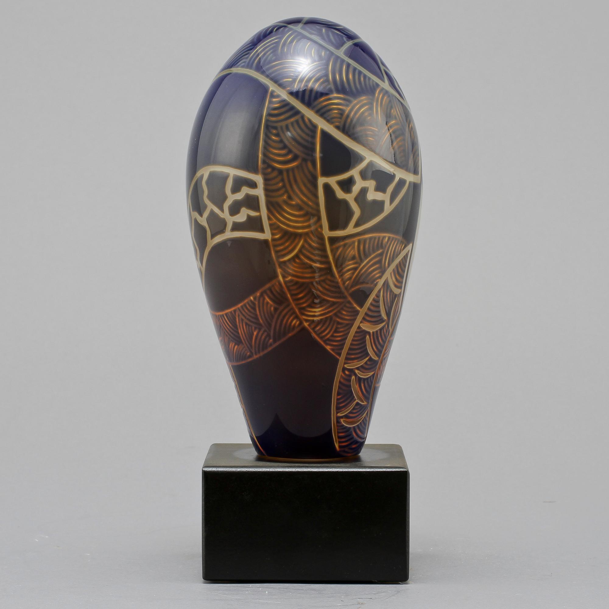 SKULPTUR, glas, Ulf Johansson, Sjöhyttan, unik, 1900/2000-tal.