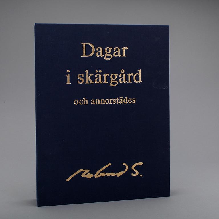 ROLAND SVENSSON. 4 färglitografier i kassett, signerade samt numrerad 15/200.