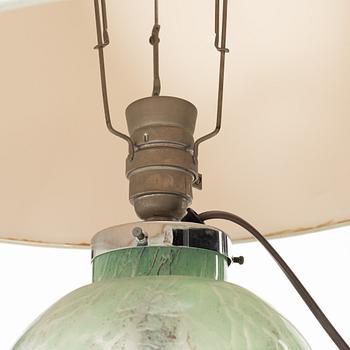 Karl Wiedmann, an "Ikora" table lamp, WMF/Württembergische Metallwarenfabrik, Art Deco 1930s/1940's, Germany.