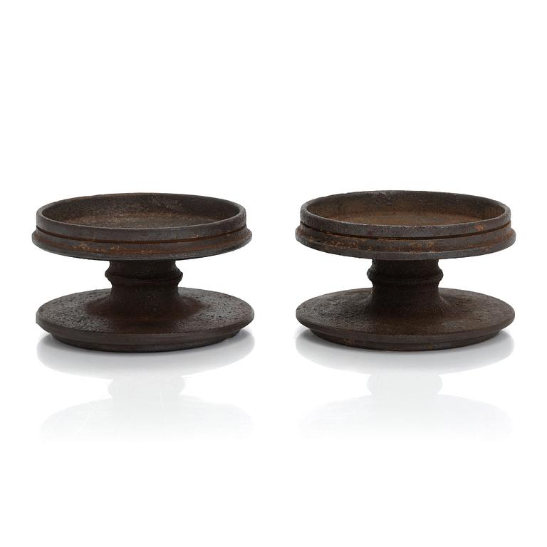 Ilmari Tapiovaara, a pair of 1969 candle holders.