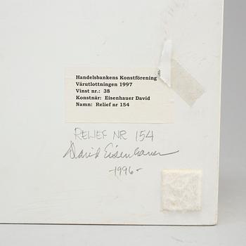 DAVID EISENHAUER, mixed media in box, signed and dated 1996 verso.