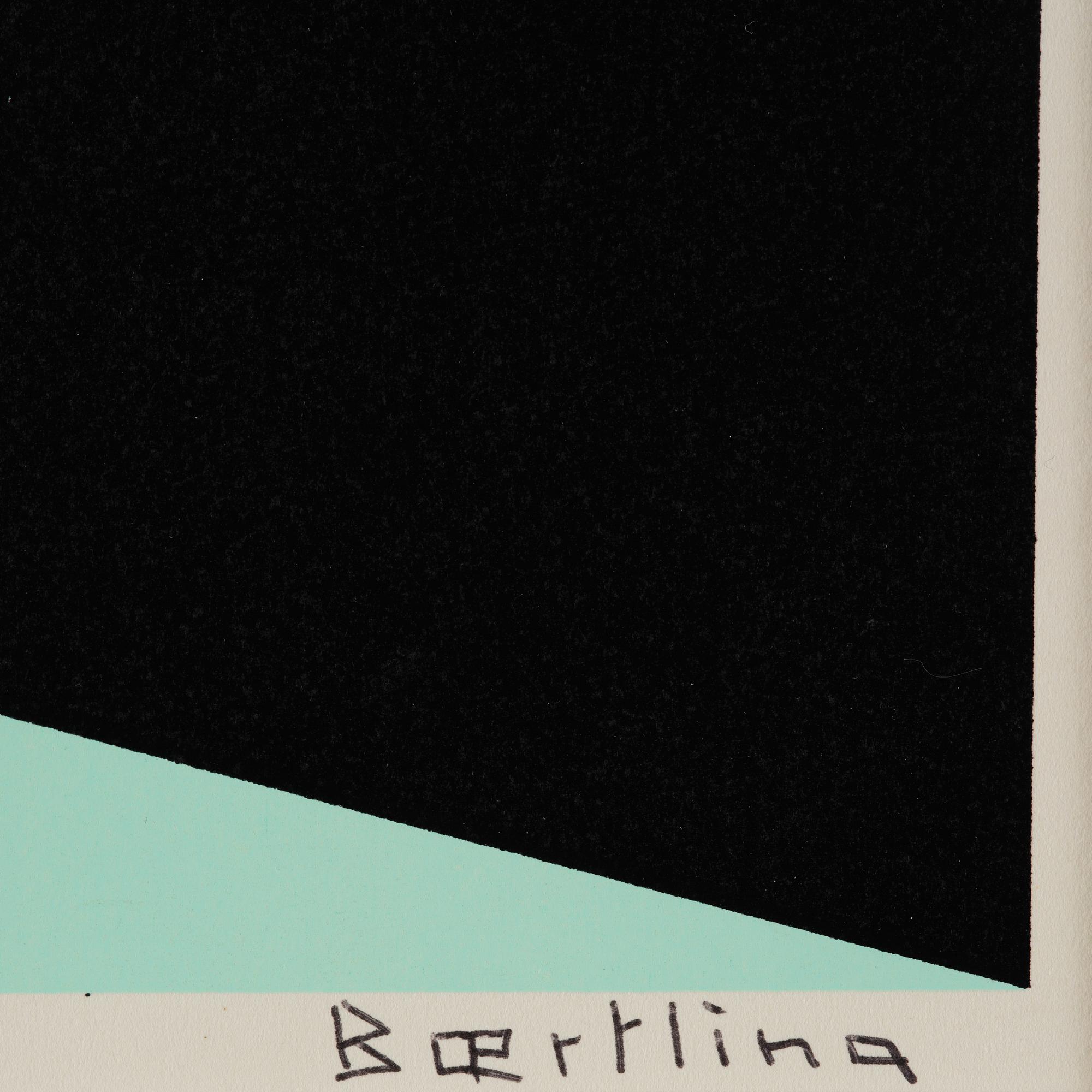 Olle Bærtling, "Thème noir rouge blanc".