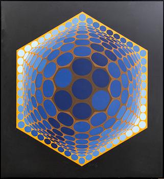 VICTOR VASARELY, a signed and numbered 242/250 silkscreen.