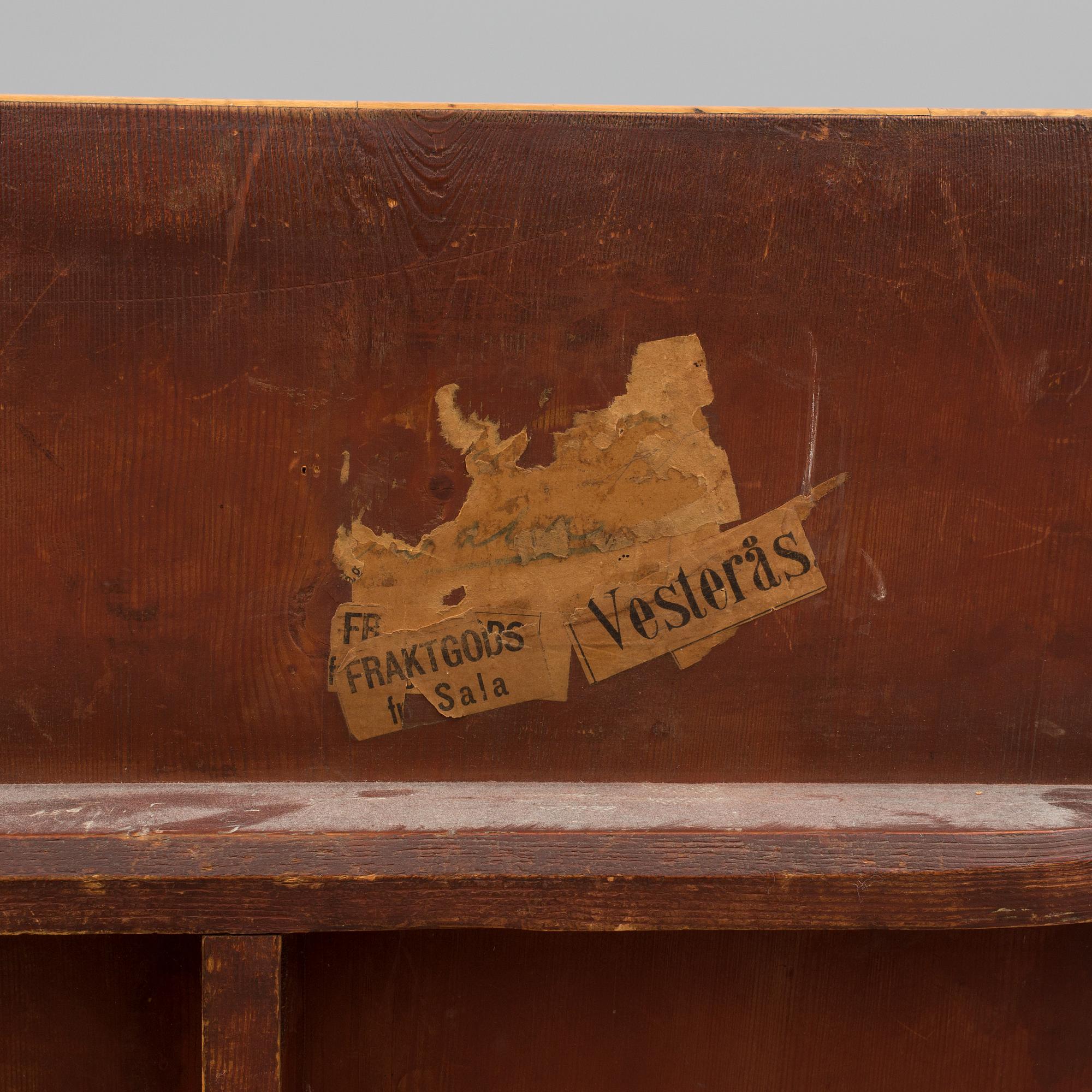 A 19th century folding table with root veneer.
