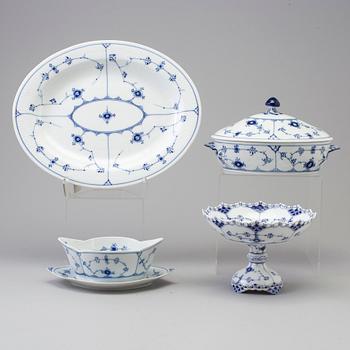 A 37-piece porcelain service, 'Musselmalet', Royal Copenhagen,