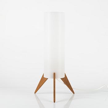 Uno & Östen Kristiansson, an oak and acrylic 'Raketen' table light, Luxus, Vittsjö.