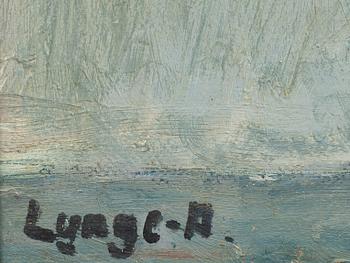 EINAR LYNGE-AHLBERG, olja på duk, sign.