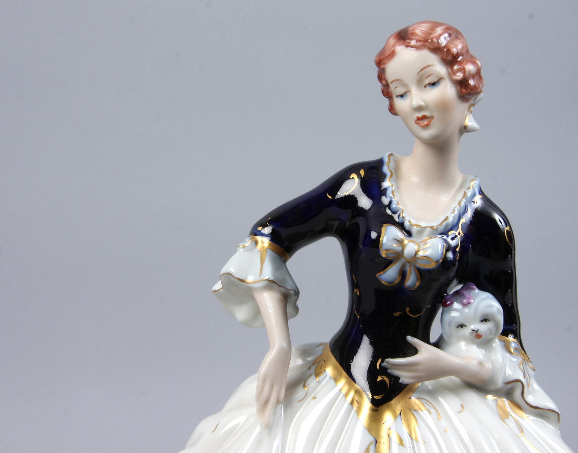 FIGURINER, 2 st, porslin, Royal Dux.